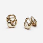 PALMONAS Gold Loop Stud Earring