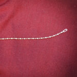 Two-Tone Delicate Beaded Chain Bracelet in 925 Sterling Silver – 22K Yellow Gold & Platinum Plated