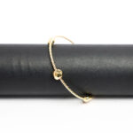 Handcrafted Heritage Round Ball Kada in 22K Gold Plated 925 Sterling Silver - Image 2