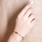 Handcrafted Heritage Round Ball Kada in 22K Gold Plated 925 Sterling Silver