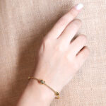 Lock and Key Silhouette Charm Bracelet in 925 Sterling Silver