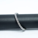 Two-Tone Twisted Woven Bangle Bracelet in 925 Sterling Silver - Image 2