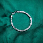 Two-Tone Twisted Woven Bangle Bracelet in 925 Sterling Silver - Image 3