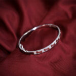 Geometric Greek Key Luxury Kada in 925 Sterling Silver - Image 3