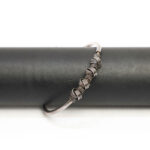 Artisanal Knot Style Twisted Oxidized Kada in 925 Sterling Silver